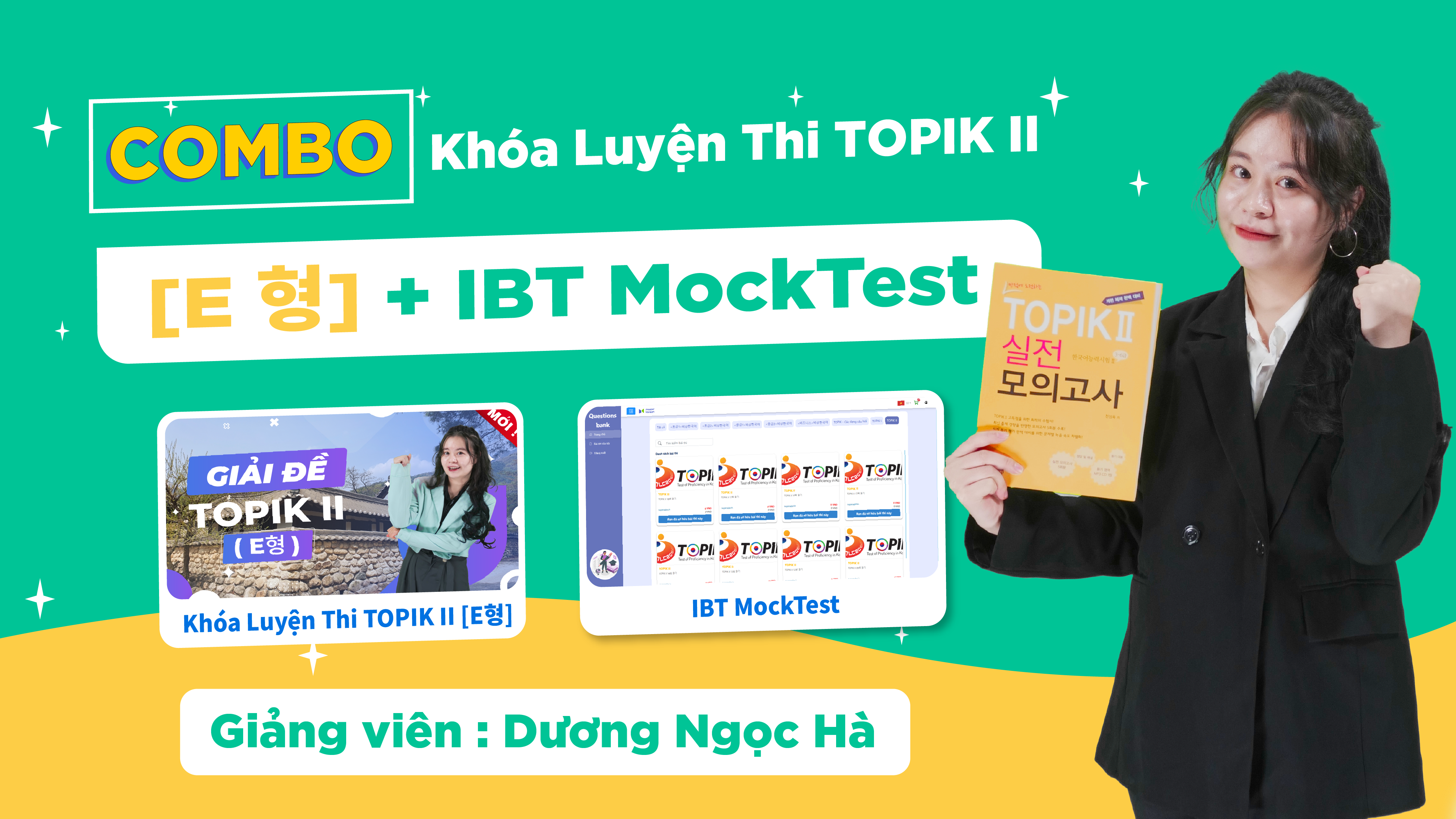 COMBO Khóa Luyện Thi TOPIK II [E형]  + IBT MockTest